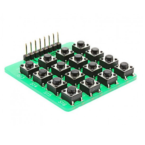 4x4 매트릭스 키패드 버튼모듈 (4x4 Matrix Keypad Module 16 Button for MCU or Arduino)